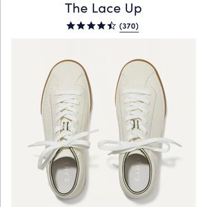 Rothy’s Lace Up Sneaker “Vanilla”. Worn Once